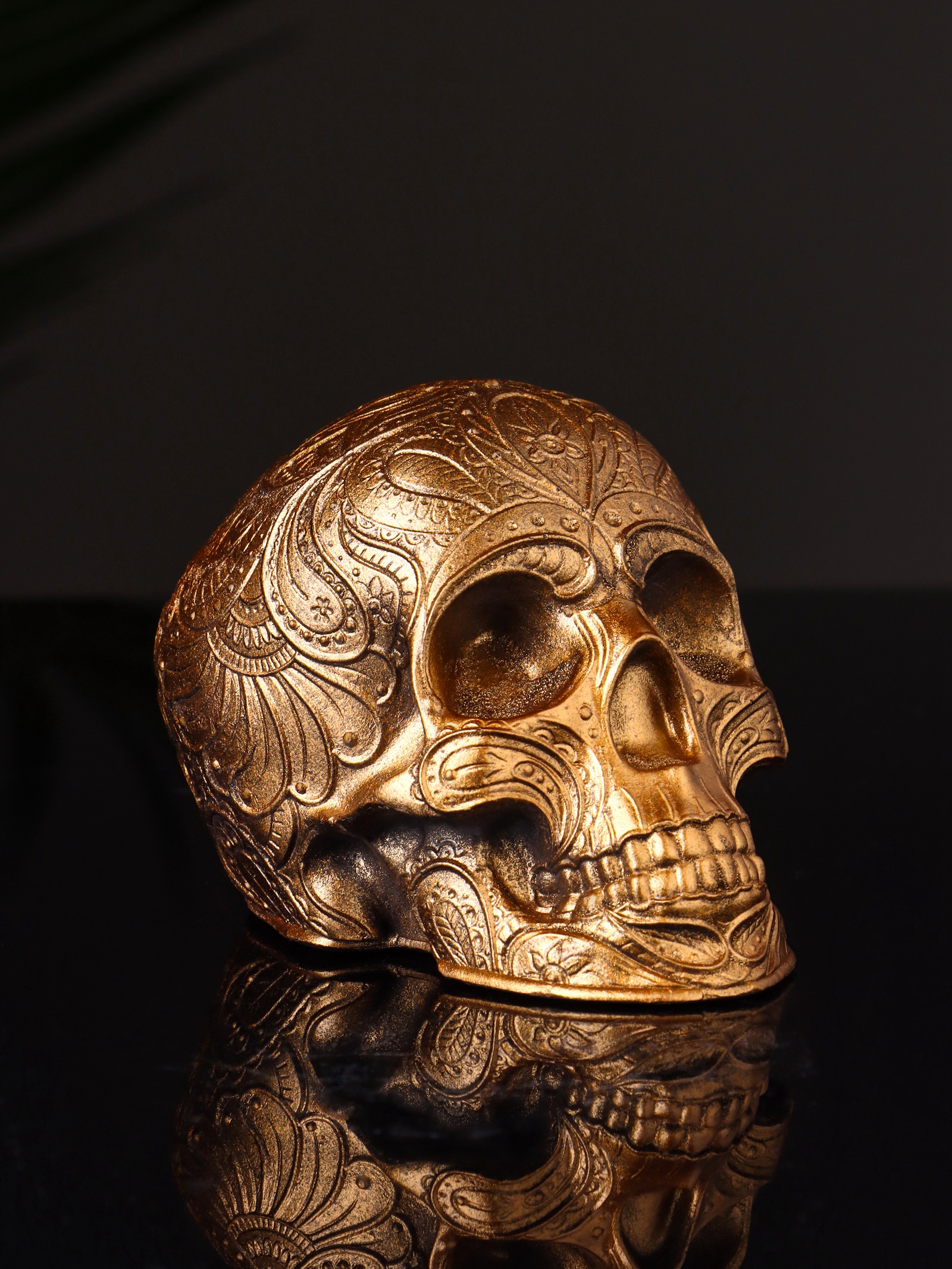 Фигурка «Череп с орнаментом», 6*5*5 см, бронза 10878497