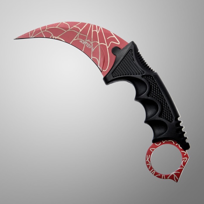 Нож -керамбит "Коготь орла" 20см, клинок 90мм/2,2мм, кровавая паутина 9424426