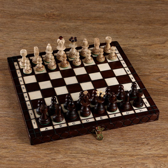 Шахматы "Жемчуг", 28х28 см, король h=6.5 см. пешка h-3 см 4963447