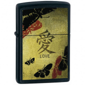 Зажигалка ZIPPO 20839 Love Black Matte