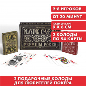 Карты игральные в под.наборе 2 в 1 «Playing cards. Premium Poker», 2 колоды карт 6888897