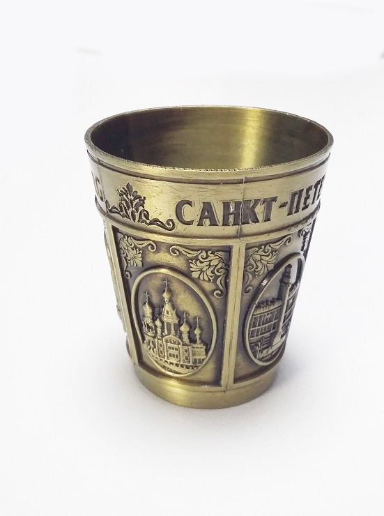 Стопка металл Санкт-Петербург латунь [SH1-5-0002]