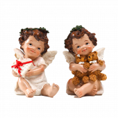Сувенир  "Ангел-малыш с подарком-сердцем/мишками"   6257084
