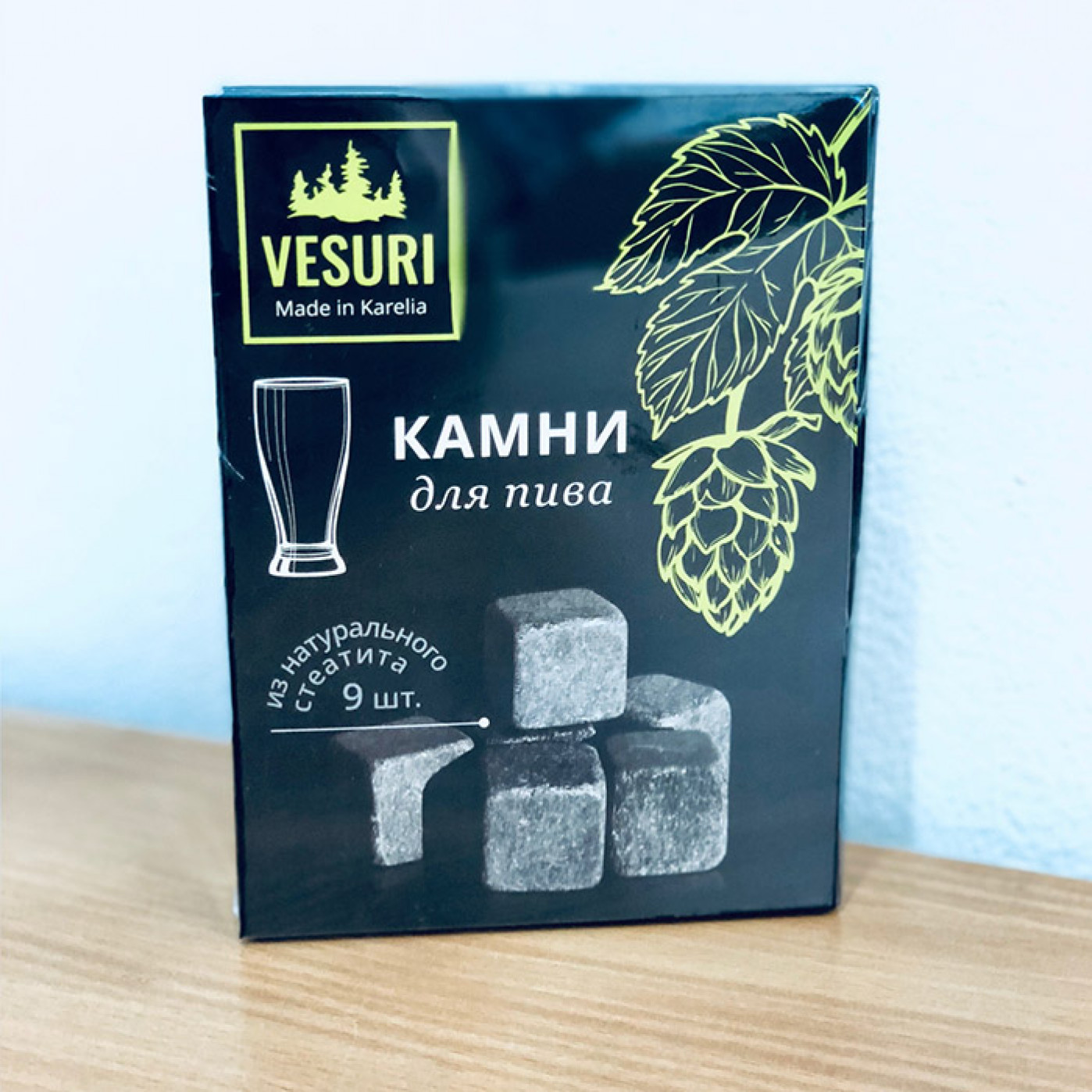 Камни для пива в картонной упаковке