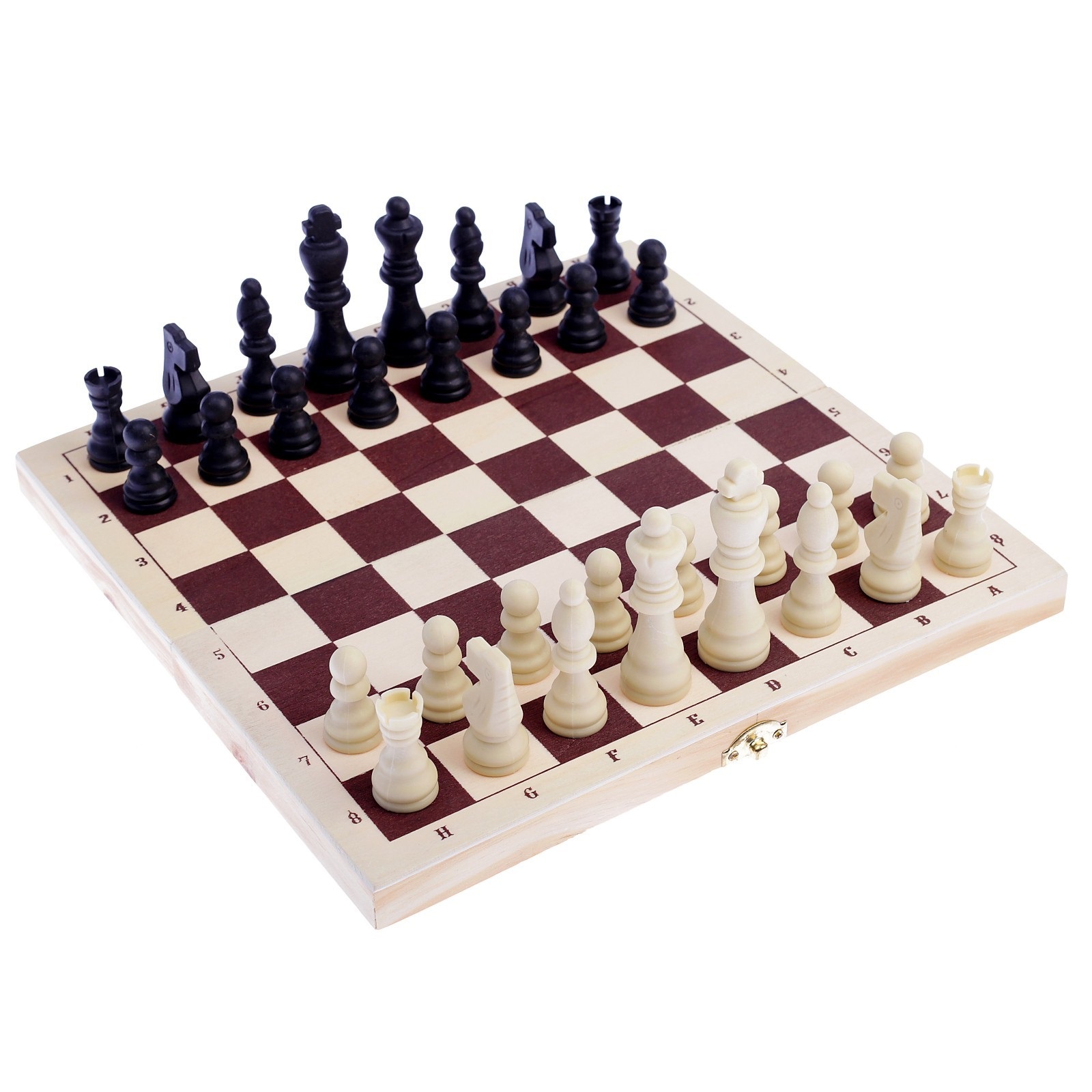 Настольная игра 2в1: шашки+ шахматы,поле 30х30 см   4348872
