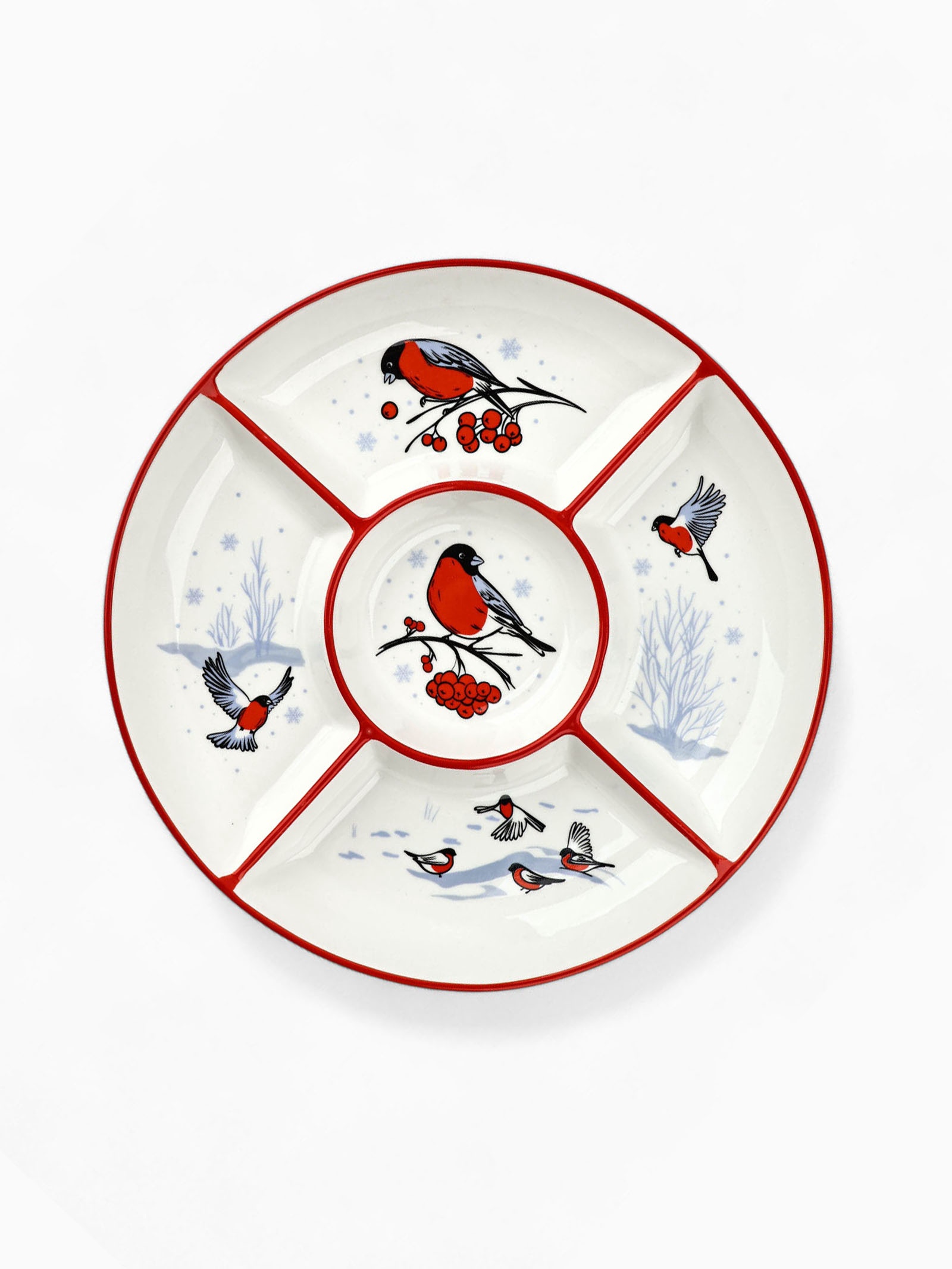 Менажница «Снегири», 25,5х3 см 10864881