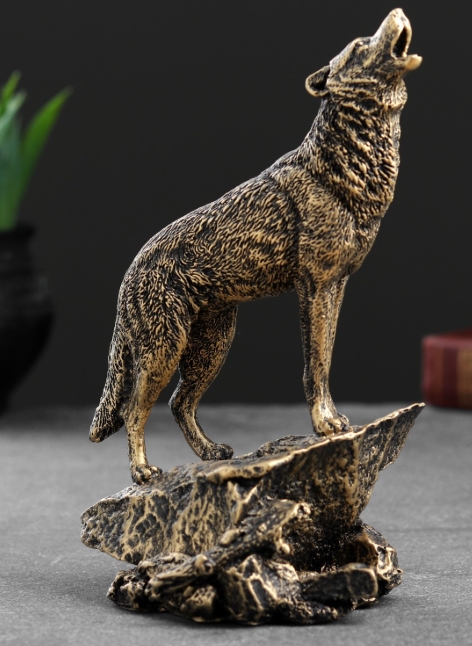 Фигура "Волк", бронза, 20см. 4941674