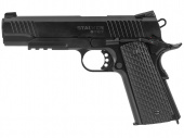 Пистолет пневматический Stalker STCT (Colt 1911 Tactical), к.4,5мм, 12г CO2, металл, 97 м/с, Hop-Up, Blowback, магазин 17 шариков, чёрный, 925г