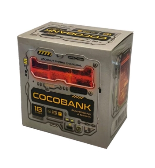 Уголь для кальяна COCOBANK 18 куб 25 мм /40