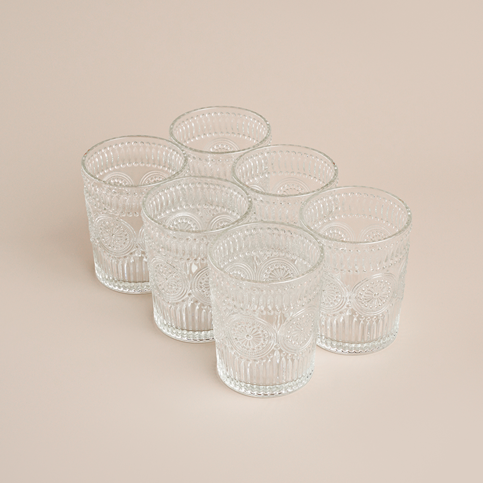 Набор стаканов стеклянный SL Home «Ларго», 400 мл, 8×13 см, цвет прозрачный