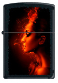 Зажигалка ZIPPO 218 BURNING WOMAN