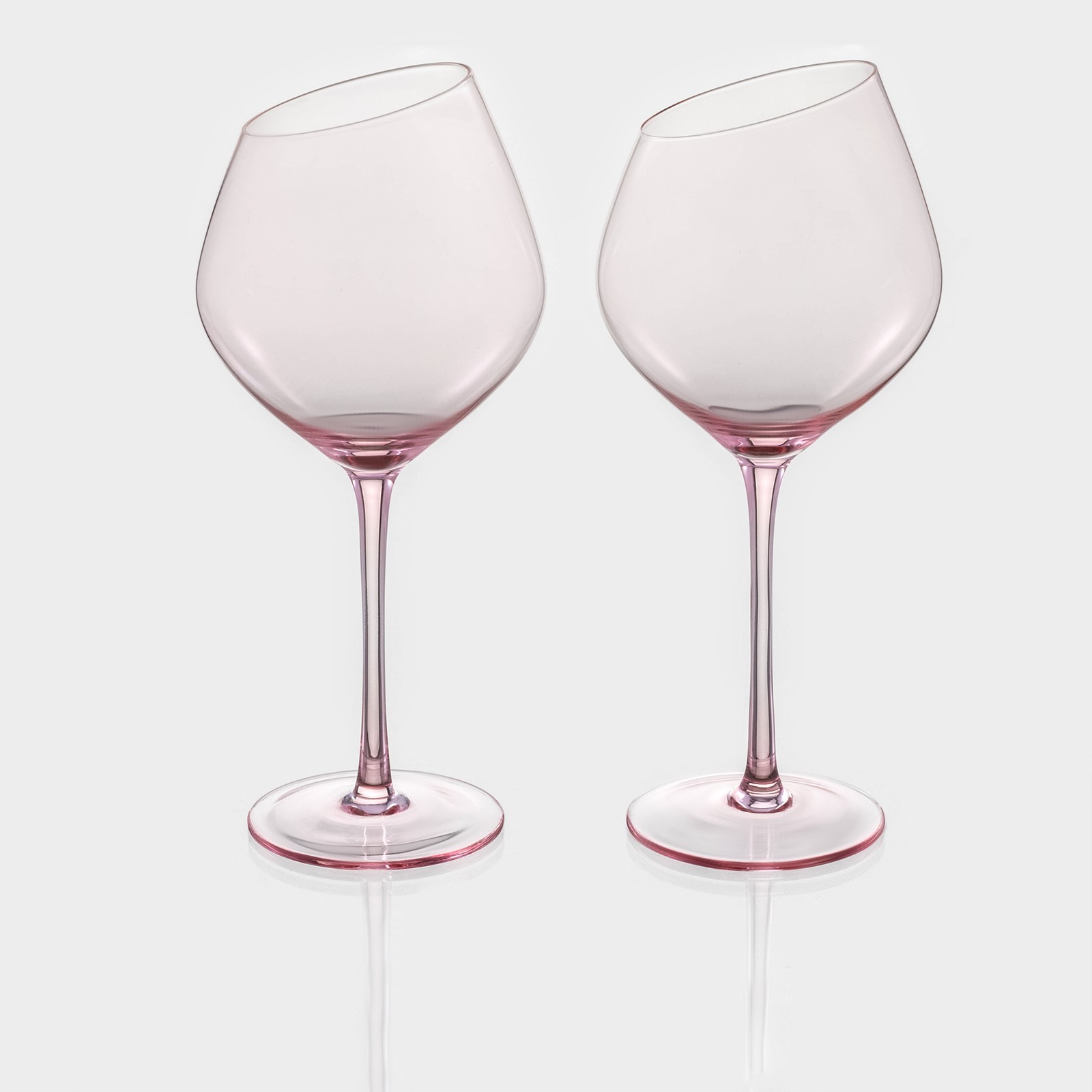 Набор бокалов для вина "Иллюзия" 550 мл, 2 шт, розовый 7520397