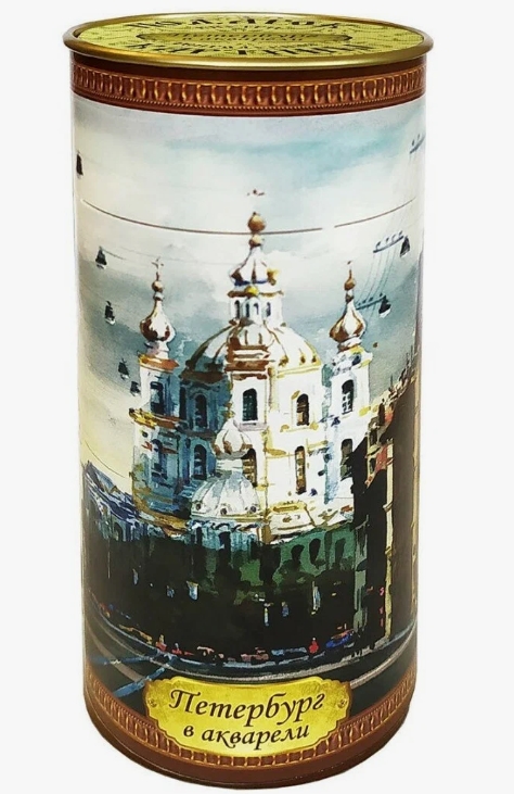 Чай "Петербург в акварели - Смольный собор", картон, 75г (1083)