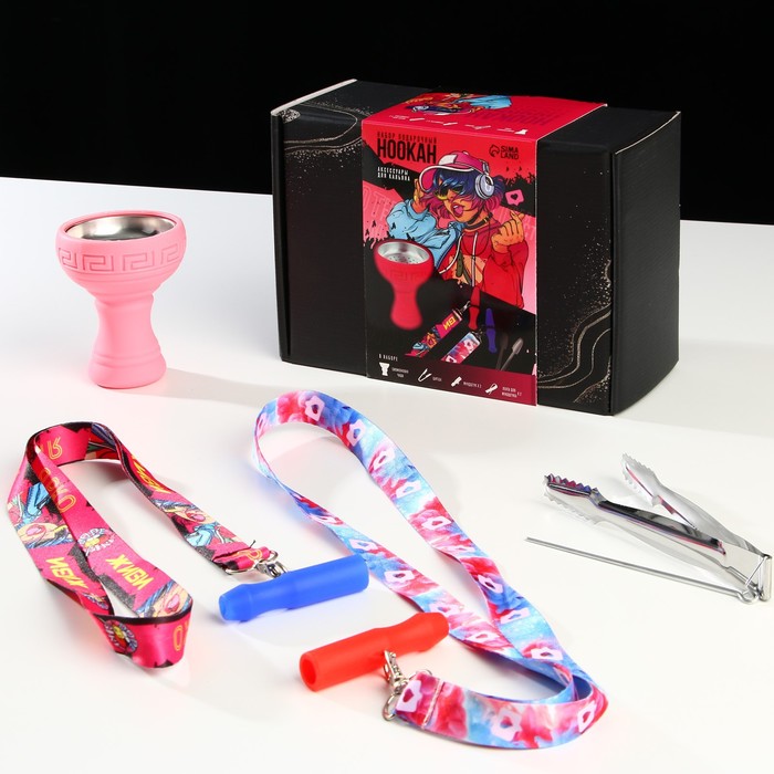 Подарочный набор аксессуаров для кальяна №2 "Живи ярко"   6917767