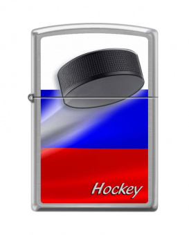 Зажигалка ZIPPO 200 RUSSIAN HOCKEY PUCK