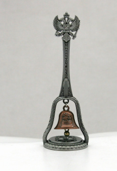 Колокольчик металл герб Царское село СПб  [ВЕ1-00009]