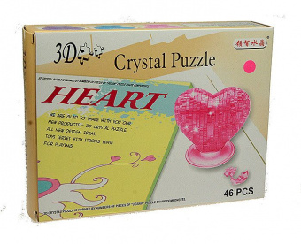 Пазл "Сердце" 3D 46 элем. арт.299110