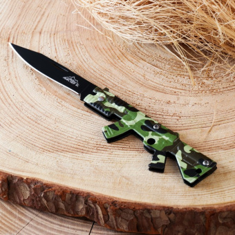 Нож складной "Автомат камуфляж" 16см., клинок 67мм/1,5мм. 10135868