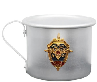 Кружка аллюминиевая МВД арт.0445
