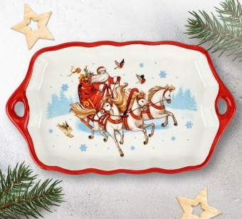 Блюдо "Тройка", 23х13х2.5 см 10859912