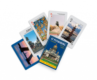 Карты сувенирные Санкт-Петербург - Исаакиевский собор на голубом