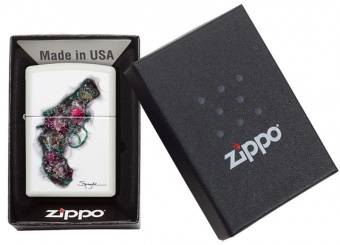 Зажигалка ZIPPO 29894 Spazuk White Matte