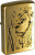 Зажигалка ZIPPO Proud Lion с покрытием Brushed Brass 204B