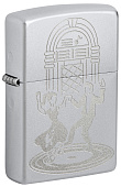 Зажигалка ZIPPO Vintage Dance с покрытием Satin Chrome, латунь/сталь, серебристая, 38x13x57 мм Зажигалка ZIPPO Vintage Dance с покрытием Satin Chrome, латунь/сталь, серебристая, 38x13x57 мм