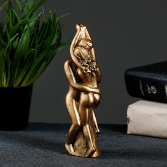 Фигурка гипс «Влюбленная пара», бронза, 15×4×4 см 7664464