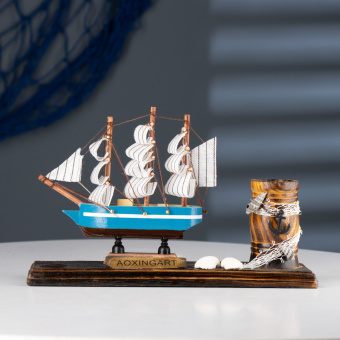 Набор настольный "Корабль" с карандашницей 22*7*15см 5285440