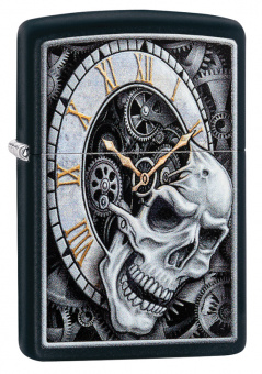 Зажигалка ZIPPO 29854 Skull Clock Design