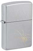 Зажигалка ZIPPO Spider Design с покрытием High Polish Chrome, латунь/сталь, серебристая, 38x13x57 мм Зажигалка ZIPPO Spider Design с покрытием High Polish Chrome, латунь/сталь, серебристая, 38x13x57 мм