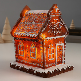 Сувенир свет "Пряничный домик" 14,5х11,5х16,5 см 9488435