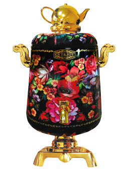 Чай "Самовар расписной" черный, жесть, 75г (6637)