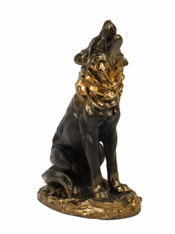 Фигурка «Волк», гипс под бронзу, 11×18×7 см 1279298