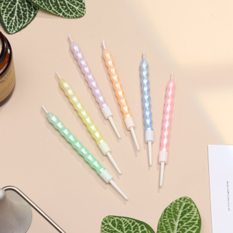 Свечи для торта "Праздничная волна", 6 шт 10603375 Свечи для торта "Праздничная волна", 6 шт 10603375