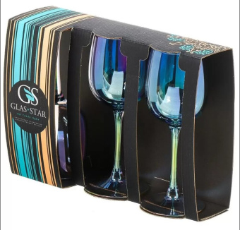 Набор бокалов "Васильковый" 3шт, 300мл RNIZ_8164_11Va